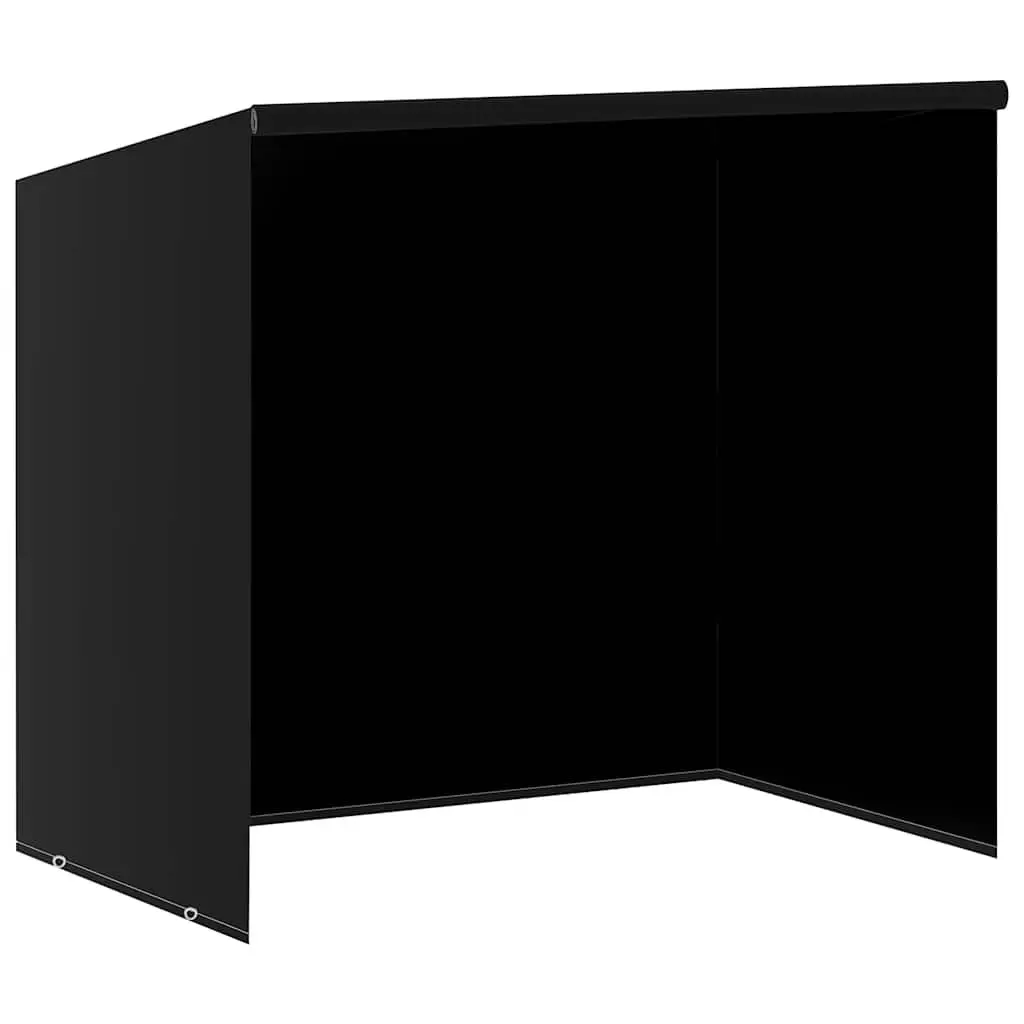 Swing Bench Cover Set 2 pcs Durable Polyethylene Water-Resistant UV-Resistant Black 135 x 105 x 175 cm