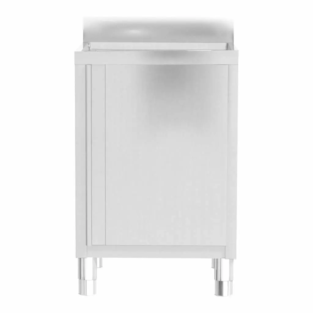 Stainless Steel Kitchen Cabinet Set 2 Pieces Durable Storage for Food Service and Restaurant