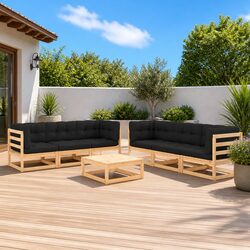 Practical 7 Piece Lounge Set for Outdoor Use