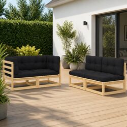 Ideal 4 Piece Garden Lounge Set for Outdoor Relaxation