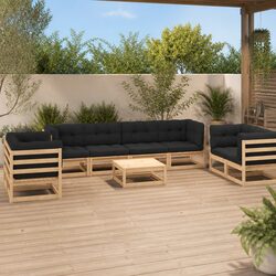 9-Piece Garden Lounge Set: Perfect for Outdoor Use