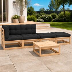 Versatile 5-Piece Lounge Set for Your Garden Needs