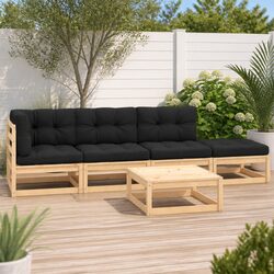 Practical 5 Piece Garden Lounge Set for Everyday Use