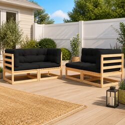 Practical Lounge Set for Garden Gatherings
