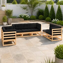 Practical 7 Piece Garden Lounge Set for Every Outdoor Space