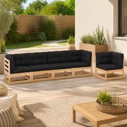 Practical 5-Piece Lounge Set for Your Outdoor Needs