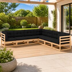 Versatile 7 Piece Garden Lounge Set for Your Patio