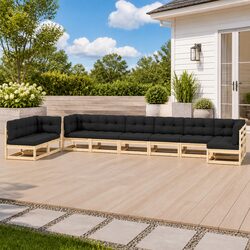 Ideal 9-Piece Lounge Set for Your Outdoor Gatherings