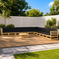 Functional 12 Piece Outdoor Pallet Lounge Set