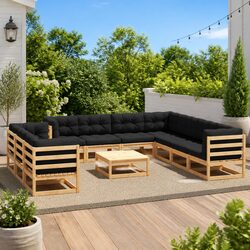 Practical 11-Piece Garden Lounge Set for Any Space