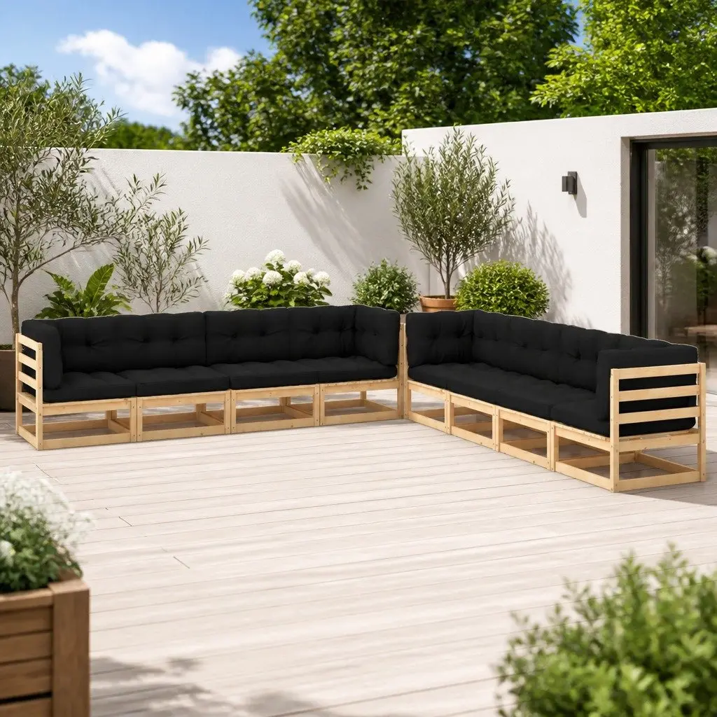 8 Piece Lounge Set for Outdoor Gatherings