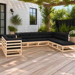 Versatile 10 Piece Outdoor Lounge Set for Every Occasion