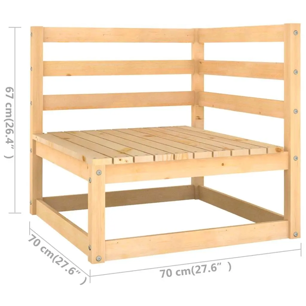 Garden Lounge Set 11 Piece Outdoor Patio Furniture Pallet Sofa with Cushions