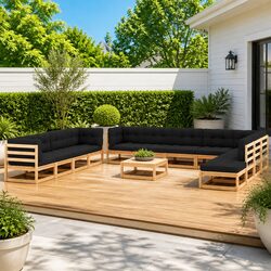 Practical 13-Piece Garden Lounge Set for Your Home