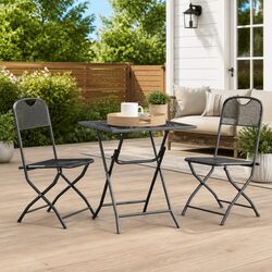 Practical 3 Piece Garden Dining Set for Your Patio