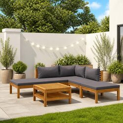 Practical 6 Piece Garden Lounge Set for Relaxation