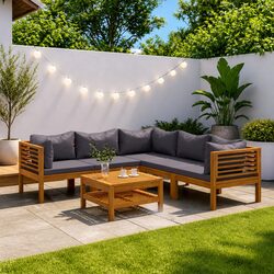 Practical 6 Piece Outdoor Lounge Set for Your Garden or Patio