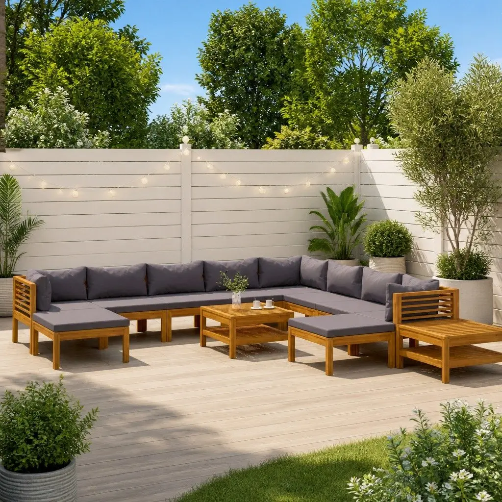 12 Piece Garden Lounge Set for Outdoor Living