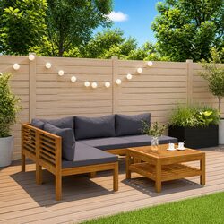 Versatile 5 Piece Lounge Set for Outdoor Relaxation