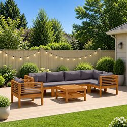 Practical 7 Piece Garden Lounge Set for Any Outdoor Space