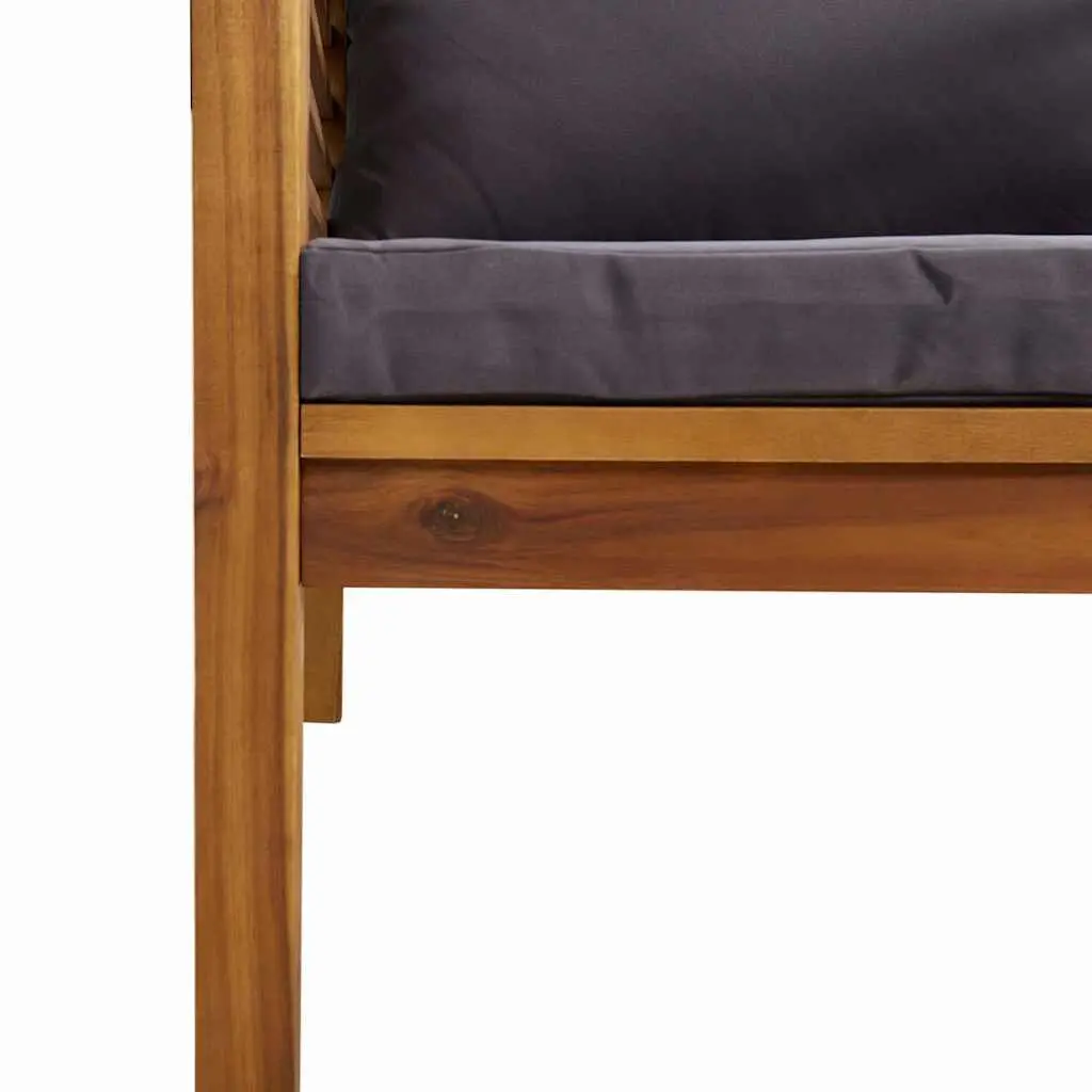 7PieceOutdoorLoungeSetModularAcaciaWoodFrameGreyCushions