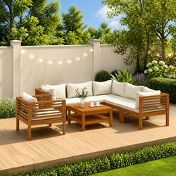 Practical 7 Piece Lounge Set for Your Outdoor Area