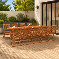 Perfect for Outdoor Gatherings: 11-Piece Dining Set