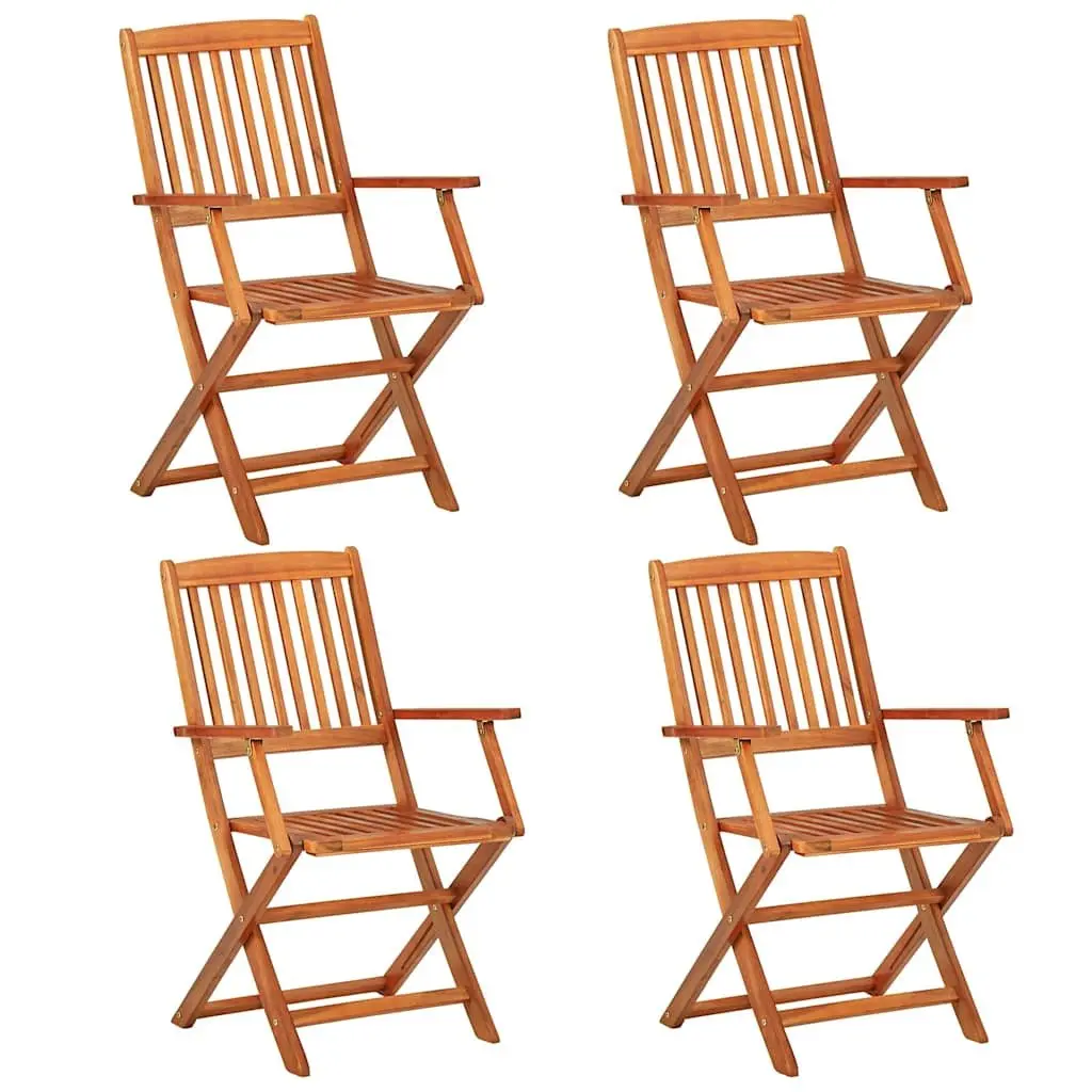 13-Piece Garden Dining Set with Foldable Chairs