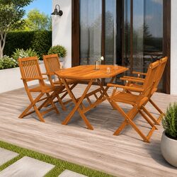 Versatile 5 Piece Garden Dining Set for Your Patio