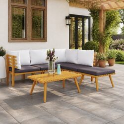 Practical 6-Piece Garden Lounge Set for Outdoor Use