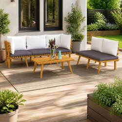 Practical 5 Piece Garden Lounge Set for Any Outdoor Area