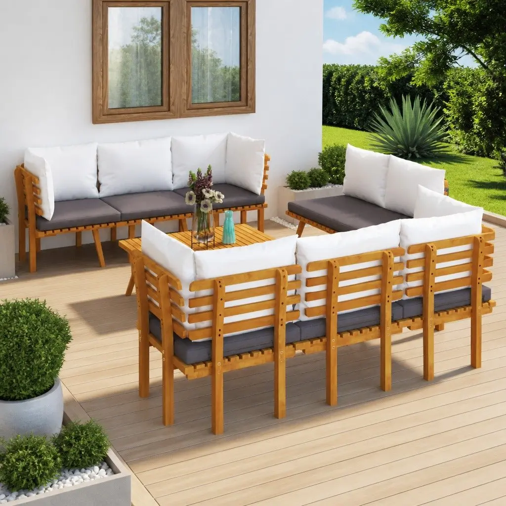 8-Piece Lounge Set for Outdoor Relaxation