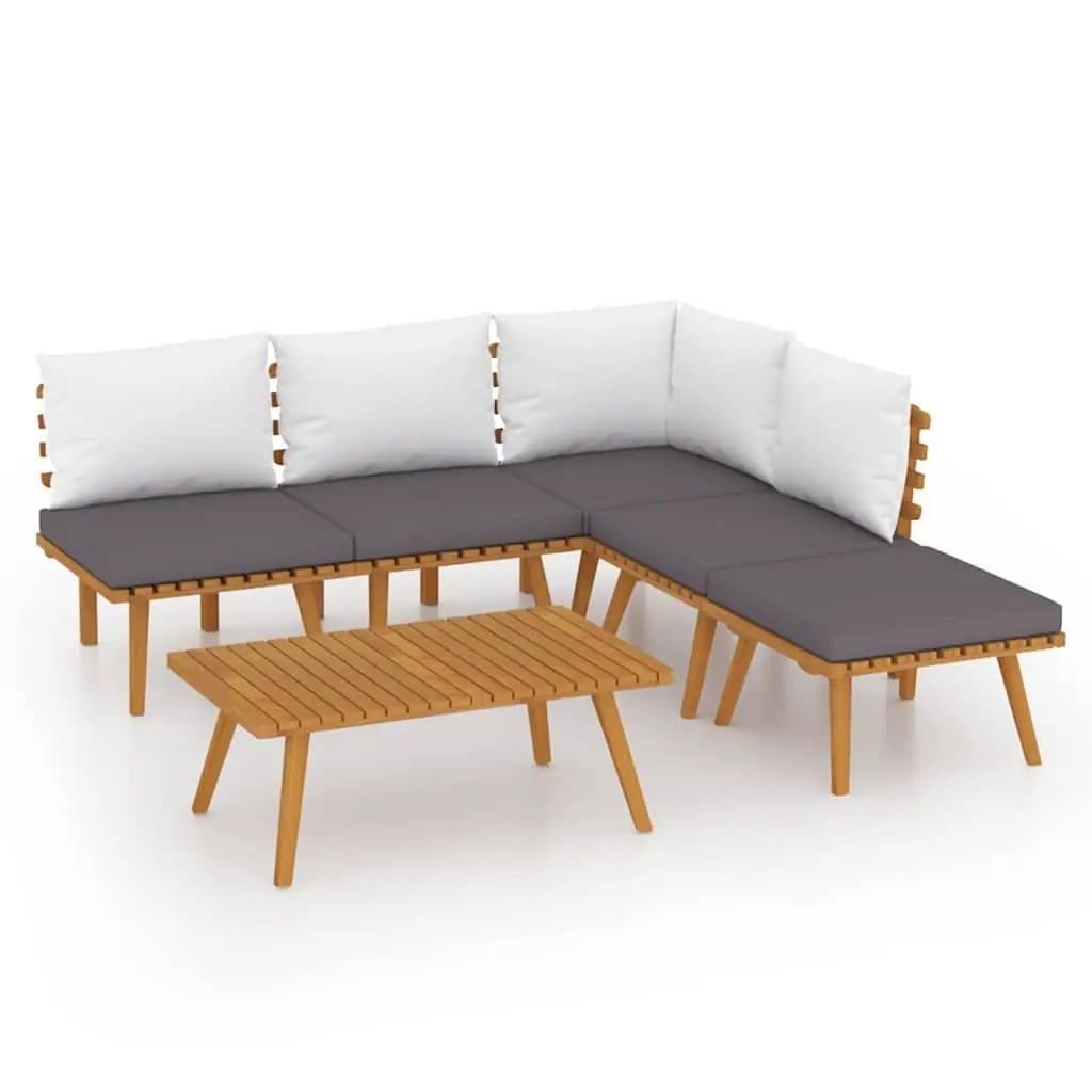 Outdoor Lounge Set 6 Piece with Cushions