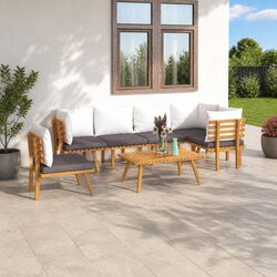 Practical 7 Piece Lounge Set for Outdoor Gatherings