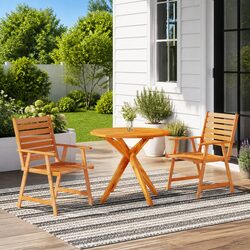 Practical 3-Piece Garden Dining Set for Outdoor Spaces