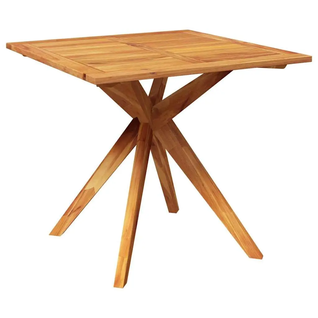 Outdoor Patio Dining Set 3 Piece Brown Solid Acacia Wood Table and Chairs