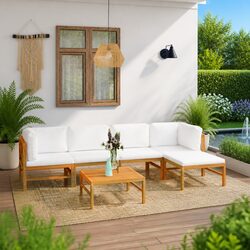 Practical 6-Piece Garden Lounge Set for Outdoor Use
