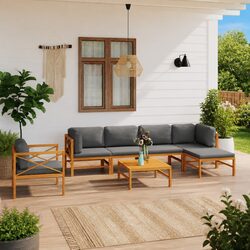 Practical 7 Piece Garden Lounge Set for Any Outdoor Setting