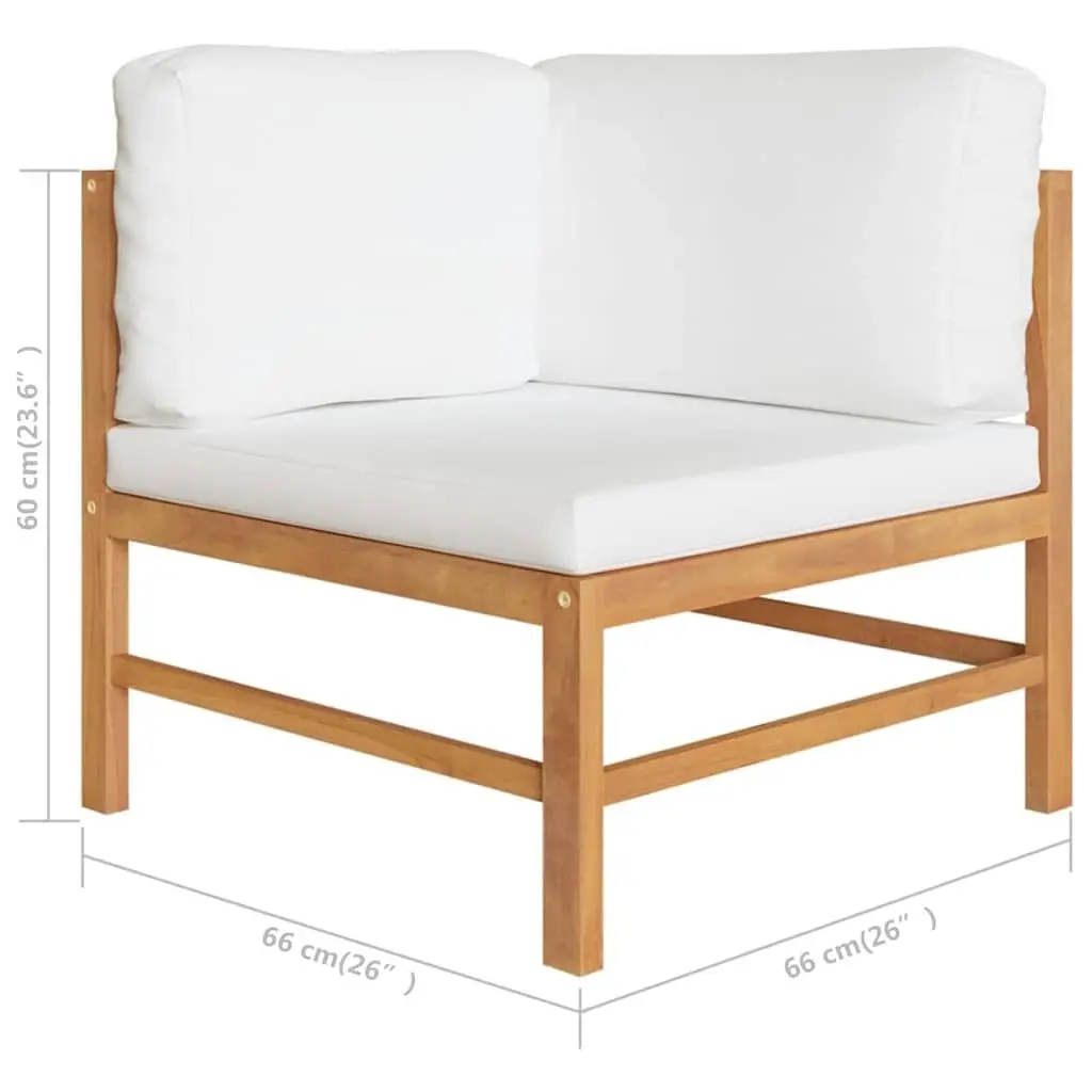 Garden Lounge Set 8 Piece Outdoor Furniture Patio Sofa with Cushions Teak
