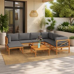 Perfect for Relaxation: 8 Piece Outdoor Lounge Set
