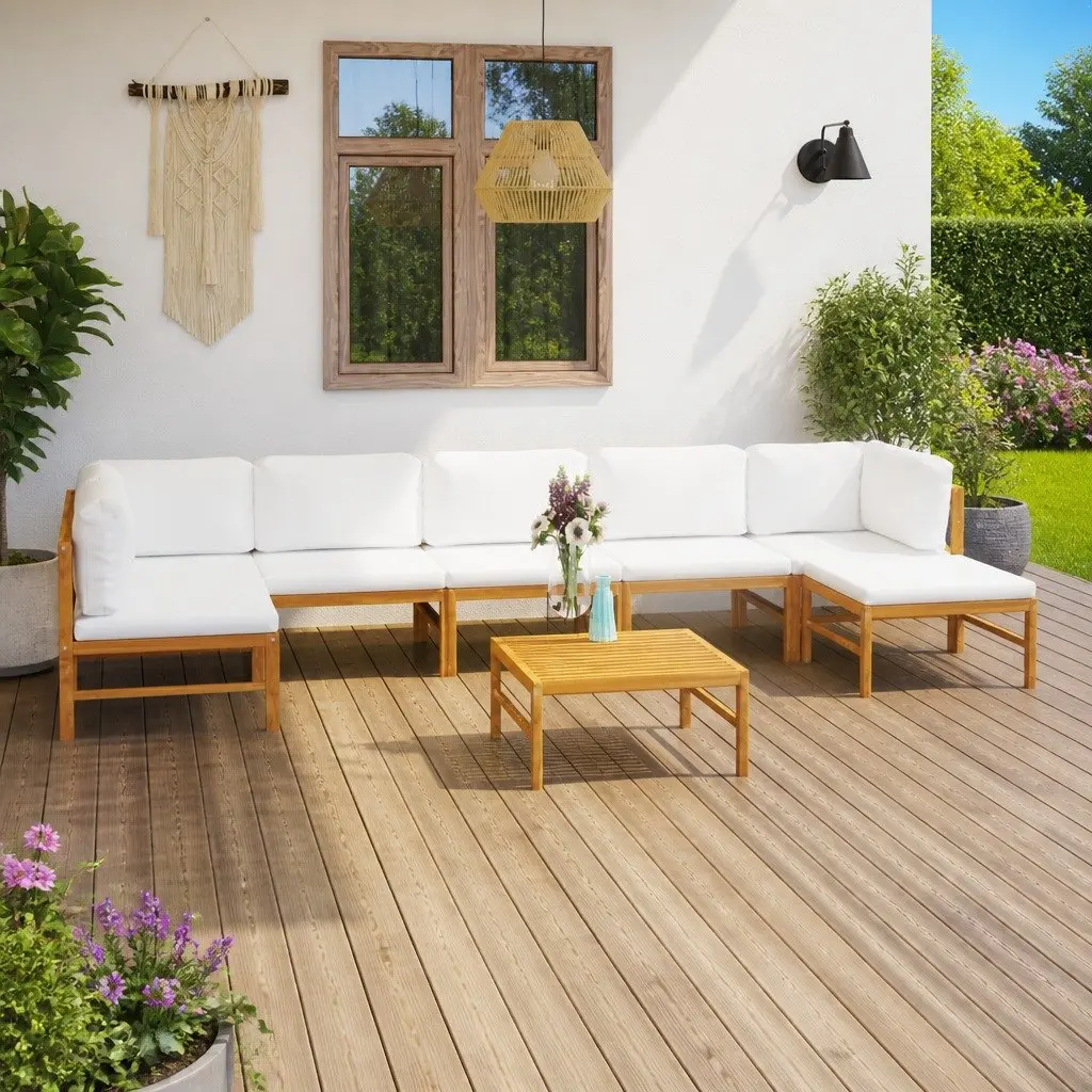 8 Piece Lounge Set for Outdoor Comfort