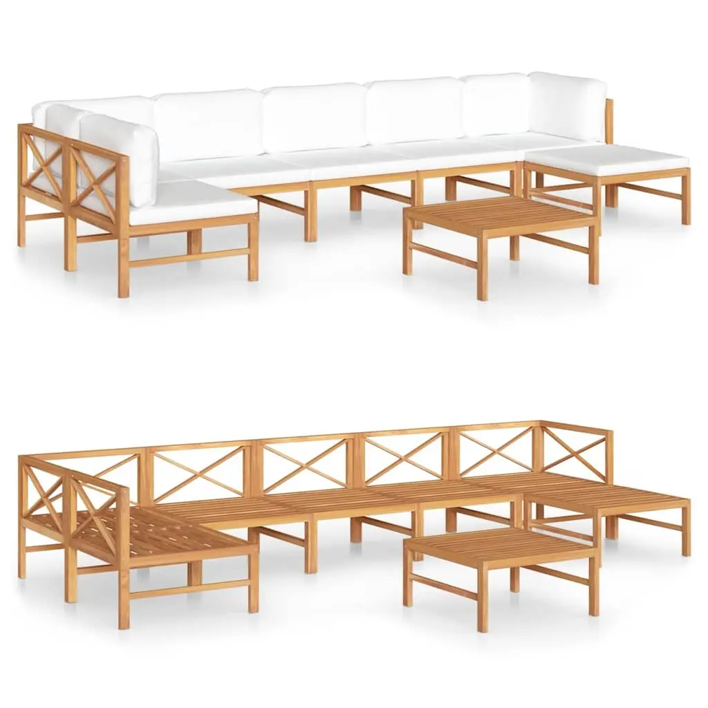8 Piece Lounge Set for Outdoor Comfort