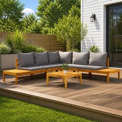 Practical 4-Piece Lounge Set for Your Patio Space