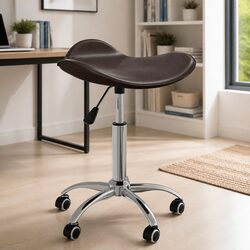 Practical Brown Faux Leather Office Chair for Your Home
