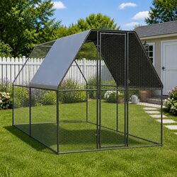 Practical 2x4x2 m Poultry Run for Everyday Use
