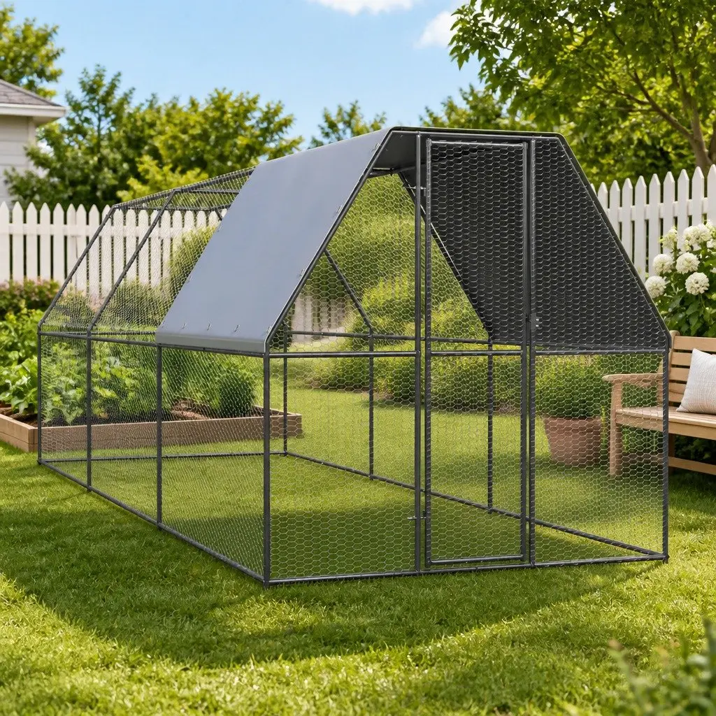 2x6x2m Outdoor Chicken Cage for Home Use