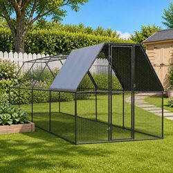 Versatile 2x8x2m Chicken Cage Enclosure for Outdoor Use
