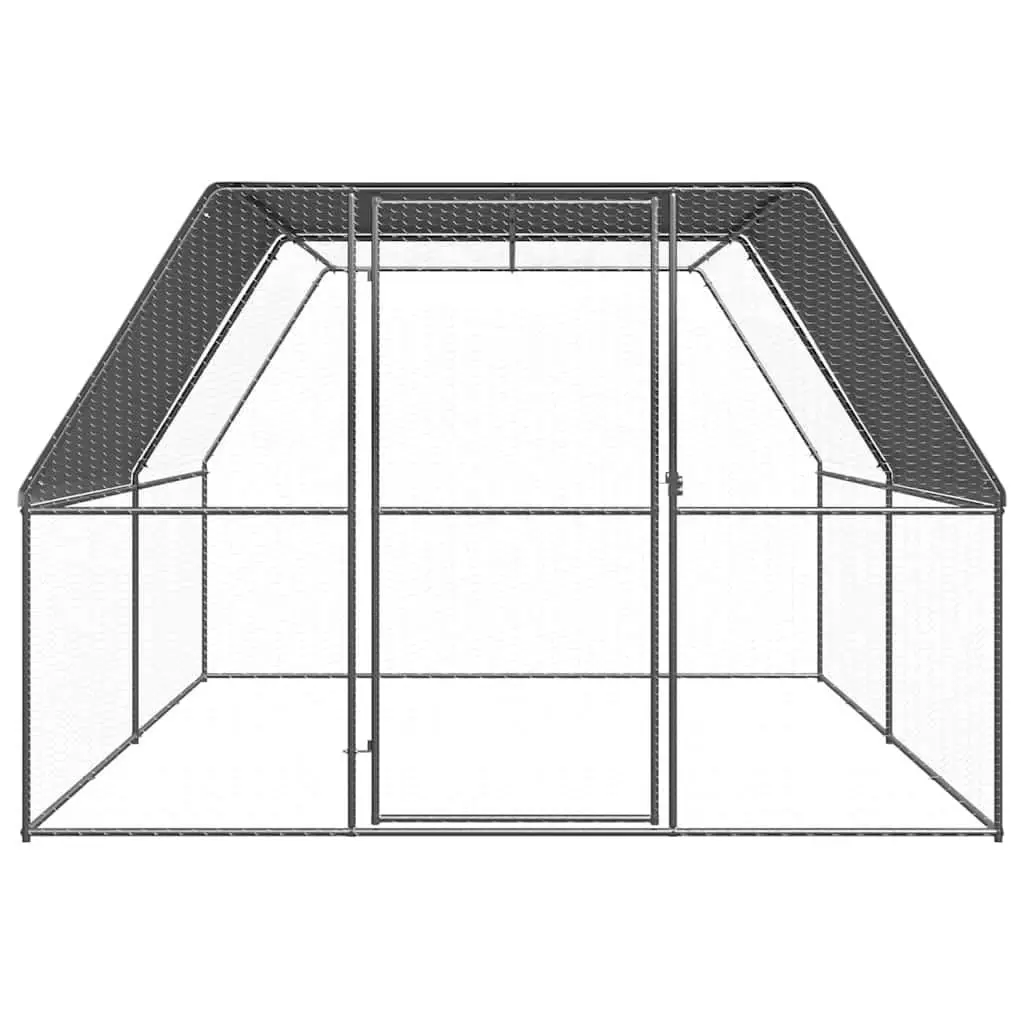 Outdoor Chicken Cage Galvanised Steel Large Animal Aviary Enclosure Run Spacious