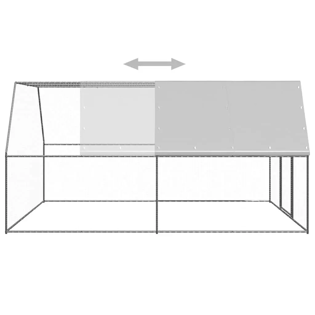 Outdoor Chicken Cage Galvanised Steel Large Animal Aviary Enclosure Run Spacious