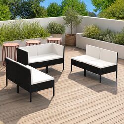 Practical 6-Piece Garden Lounge Set for Home Use
